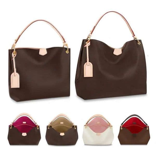Ladies Fashion Luxury Designe GRACEFUL PM MM TOTE Shoulder Bags Handbag Top Mirror Quality M43704 M43703 N42233 M43701 N42249 N44045 2 Size Purse Pouch