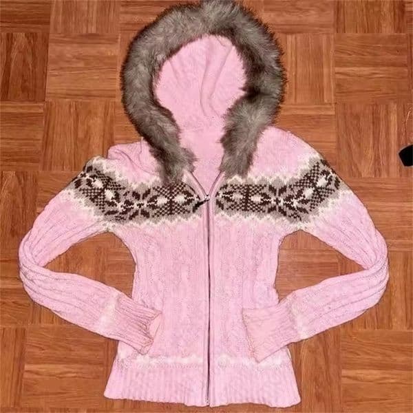 Hiphop Trendy Streetwear Y2K Harajuku Punk Street Retro Solid color Zipper Hoodie Women Casual Slim fit type Sweatshirt 251106