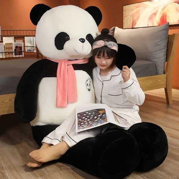 Cute Super Stuffed Animal Soft Panda Plush Toy 80/100/120CM Lovely Birthday Christmas Baby Gift Present Kids ToysW251120