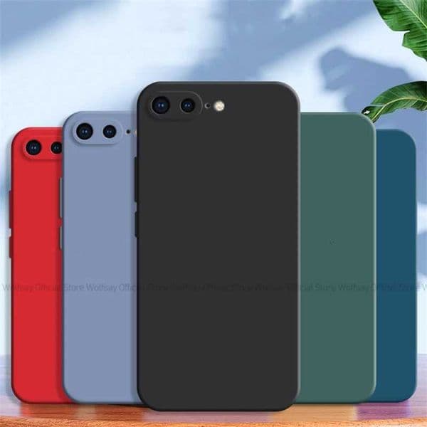 For iPhone 7 Plus Case For iPhone 7 8 Plus Cover Luxury TPU Shockproof Liquid Silicone Protective Phone Cover For iPhone 7 PlusW251120