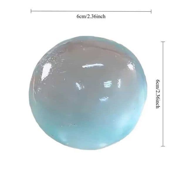 Blue Maltose Squishy Toy Cute Mochi Anti Stress Fidget Toy Soft Simated Be Transparent Ball Quick-rebound Decpression Toy J260528