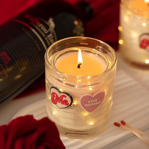 Luxury Fragrance Gift Box Smokeless Scented Candle Wax Jelly Romantic Room Decor Aromatherapy Candle New Year Xmas Party Gift M260207 L260513