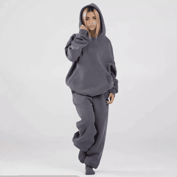 Women's Two Piece Pants Womens Two Piece Pants Comfrt In Matching Sets Tracksuit Women Hoodies Pullover Solid Pocket Sweatshirts High
