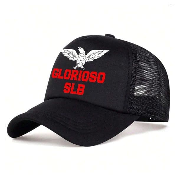 Ball Caps "SLB" Printed Half Mesh Baseball Cap Outdoor Fashion Unisex Truck Driver's Father's Sun Hat