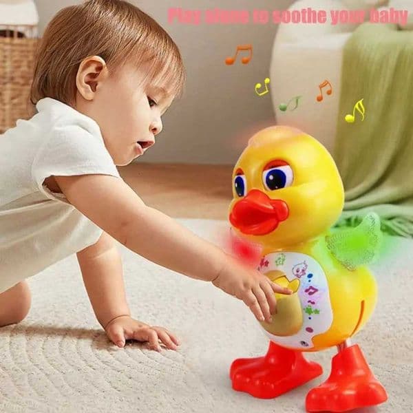 with Flashing Lights Dancing Duck Shake Body Cartoon Interactive Musical Animal Sing Dance Electronic Educational Gift X251121