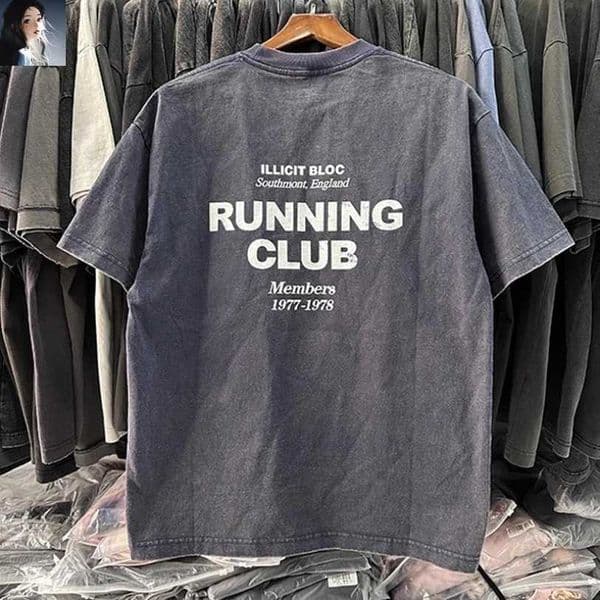Ws ahed Running Club T-shirt 2024 Summer Mens Best Quality Casual Oversized Short SLeeve Top Tee X250421