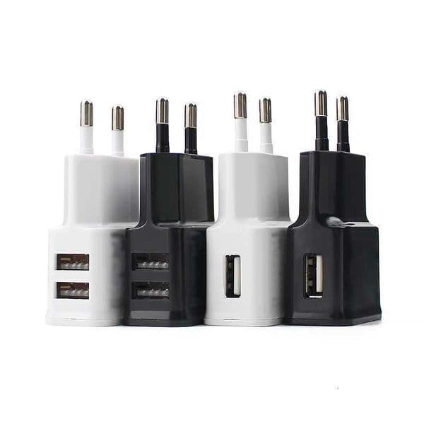 5V/2A Phone Charger for S6 S7 S8 S20 Note20 10 9 8 Dual USB He Travel Wall Charger Mobile Phone Power Adapter EU Plug Y251120