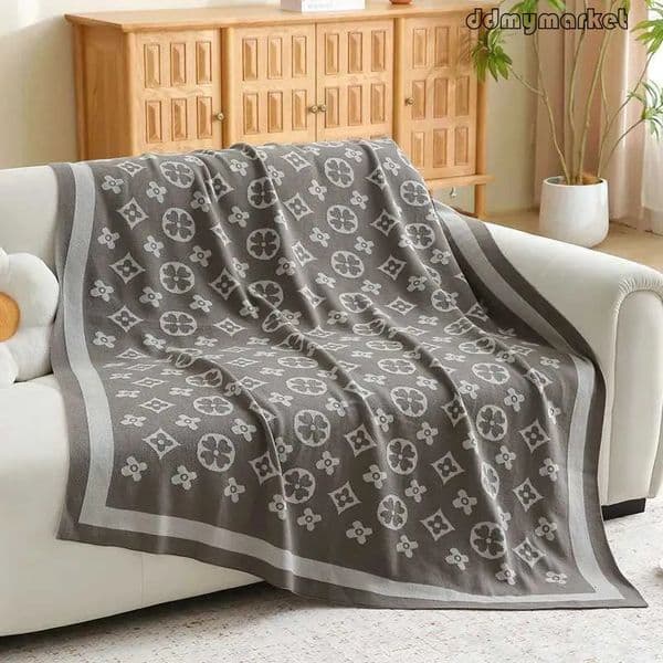 ddmymarket Designer Plaid Imitation Cashmere Blanket - flash sale 130x180 Plush Fleece Throw for Sofa, Bed, Winter Warmth, Super Soft Scarf Shawl