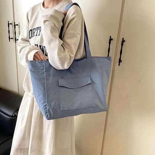 Women's Bags designer New versatile lazy style tote for women's leisure, large capacity student class handbag, simple shoulder bag