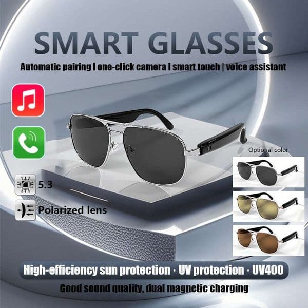 Intelligent Wirelessly Audio Remote Control Photo Magnetic Charging Classic Frame Glasses Listen To Music Call-Intelligent Touch Operation/ BT 5.3/ Stereoscopic