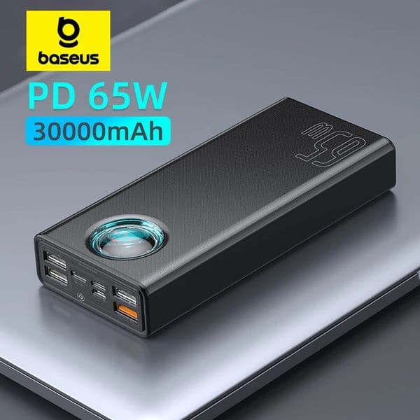 Baseus 65W Power Bank 30000mAh PD Quick Charge SCP Powerbank Portable External Charger For Smartphone Laptop iPhone Tablet 251114