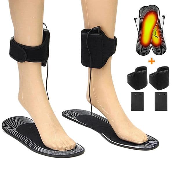 USB Electrically Heated Insoles for Shoes Battery Electric Heating Thermal Insoles for Feet Warm Sock Pad Winter Warm Shoe Sole 251114