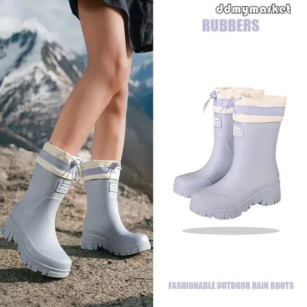 ddmymarket Family-sized Waterproof Non-slip Rain Boots flash sale Outdoor Activities Matching s for Adults Kids 250806