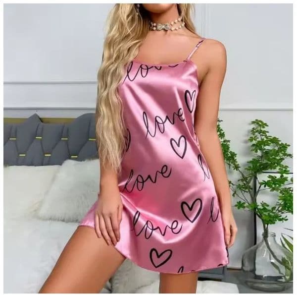 Womens sexy sleeveless evening gown satin Chemise lingerie Cami Slip 250421BJ