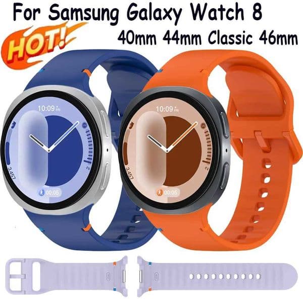 Sports Official Silicone Strap for Galaxy Watch 8 40mm 44mm Bracelet Wristband Galaxy Watch 8 Classic 46mm Correa H251121