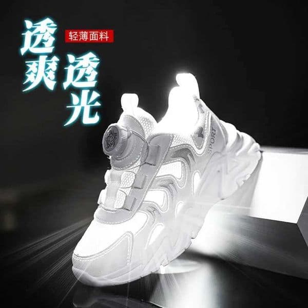 hildrens rotating button sports shoes New fall model net soft sole casual shoes boys outdoor student shoesW251121