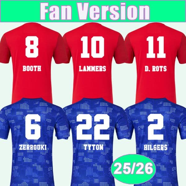 25 26 tWeNTe Mens Soccer Jerseys BOOTH V.WOLFSWINKEL LAMMERS D.ROTS TYTON VERSCHUEREN BRUNS ZERROUKI HILGERS Home Away Football Shirt Uniforms