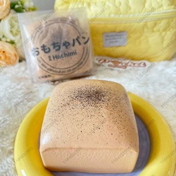 Mousse Cake Squishy Toy Slow Rising Brown Sugar Mousse Square Cake Slow Rebound Squeeze Toy Anti Stress Release Hand Relax Gift X251121