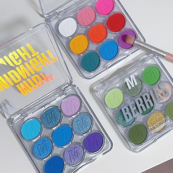 Luxury Color Miss Lara Nine Color Plate Pearlescent maquillaje Fine Glitter Blue Green Purple Stage Makeup Eye Shadow Free Shipping X260415