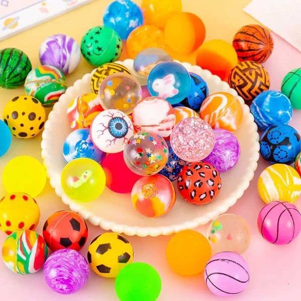 Rubber Bouncing Balls Kids Toys For Vending Machines Balle Rebondissante 32MM Pelotas Saltarinas Nios Juguetes Divertidos X2511211