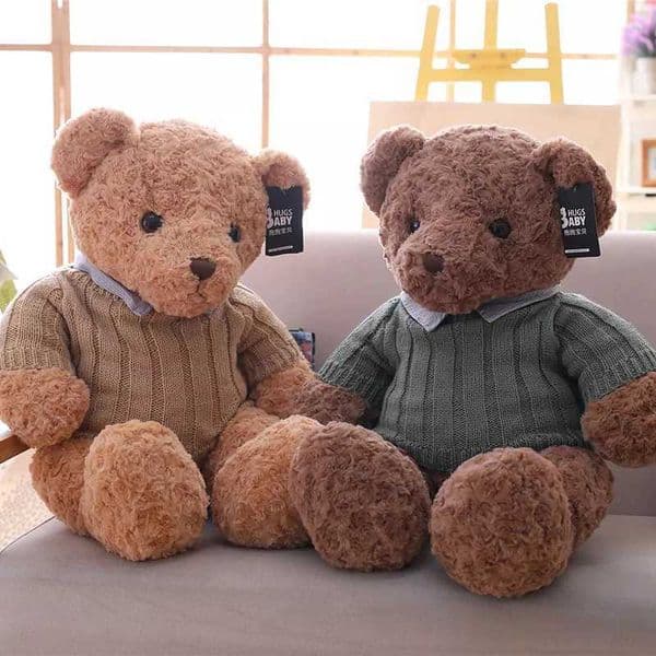 Teddy Bear Plush 50cm 75cm 110cm Big Size Stuffed Animal Bear Soft Doll Birthday Gift For Boy Childrens Toys X251121
