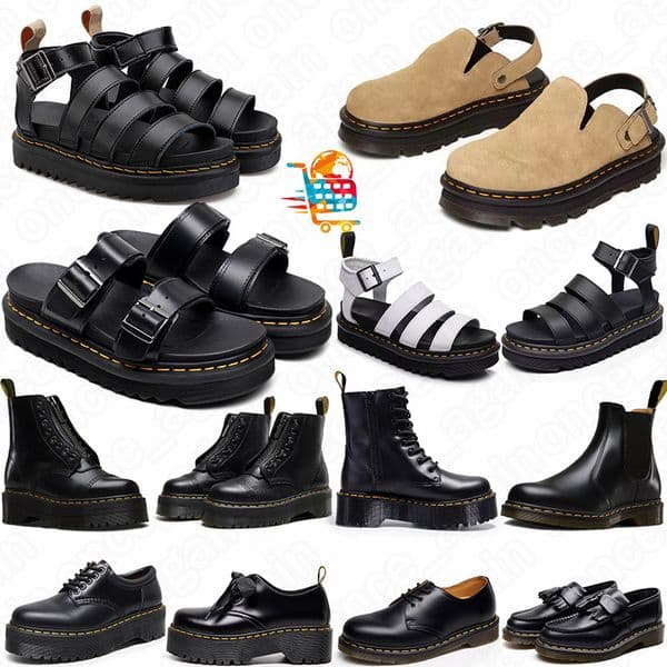 luxury sandals designer trainers men women doc martins flat leather platform black boots trendy booties outdoor sandal slides popular