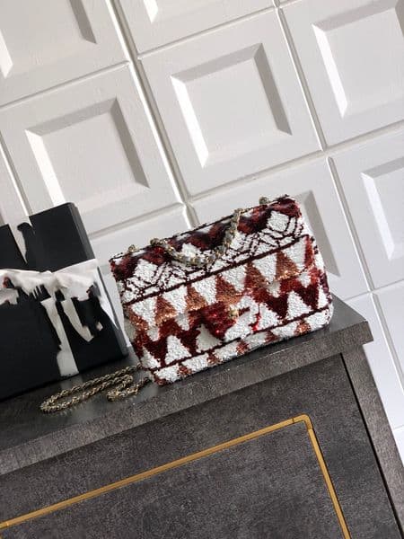 Christmas Tree Splicing Glitter Elegant Banquet Bag
