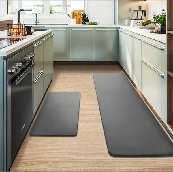 Thick flannel kitchen floor mat oil absorbing and anti slip long dirt resistant carpet entrance door 250422