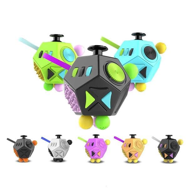 ToyEDC Fidgeting Anti Stress Relief ToysAnxieTY Antistress Magic Cube Toys for Adults Kids Autism AD ADHD 12 Side W251122