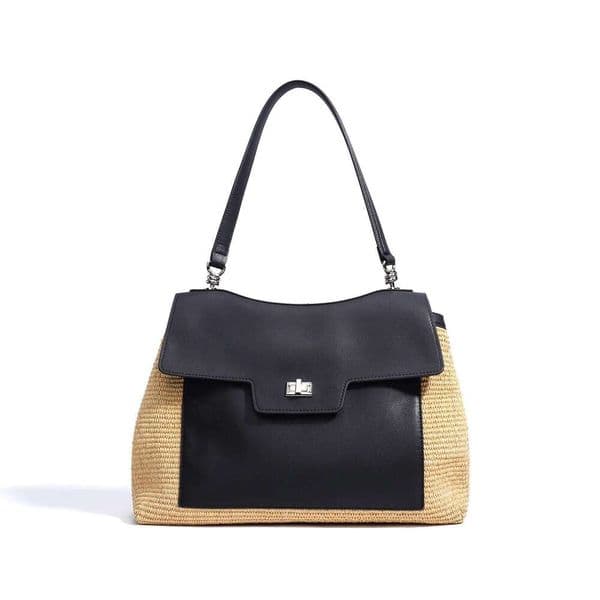 High Quality Custom Cow Leather Oversized Women's Handbags Vintage Style Armpit Bag Straw Summer Beach Hanging File Tote designer bag