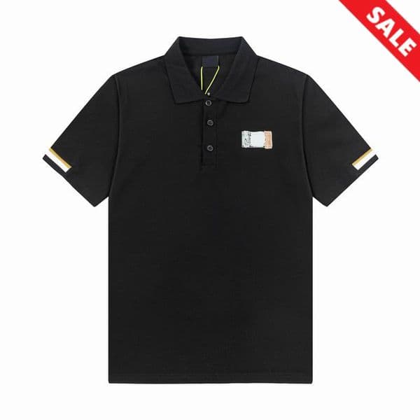 25SS Mens Polos shirt designer t-shirt summer street casual black white beige top lapel short sleeve high1 quality cotton t shirt man luxury polo shirt big size M-XXXL
