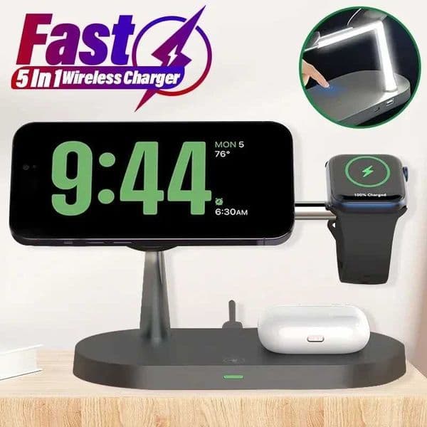 3 in 1 Wireless Charger Stand Magnetic For iPhone 12 13 14 15 16 Fast Charging Station for Watch 9 8 7 6 5 Airpods 2 3 Pro Y251122