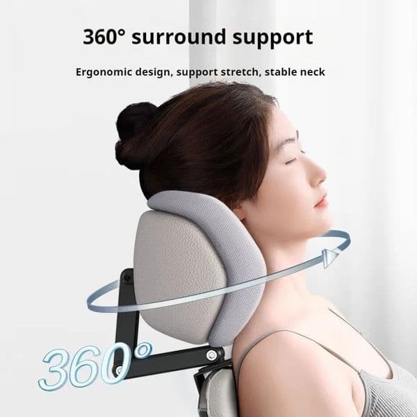 Upgraded memory foam head accessory for office chair adjustable high angle elastic restraint neck support cushion 250422
