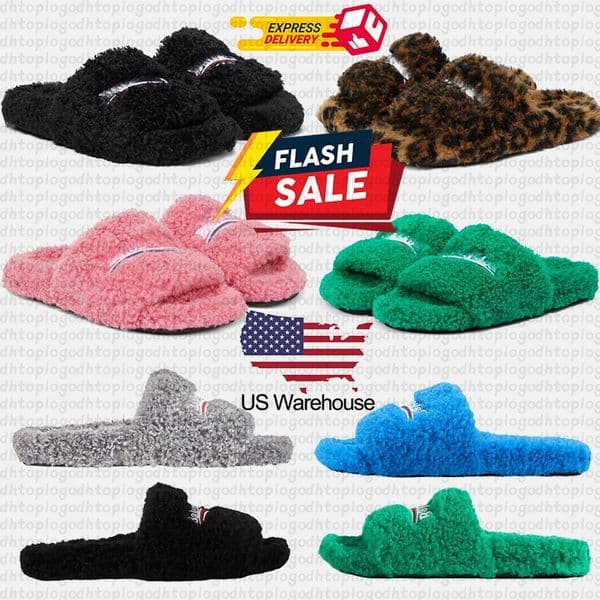Luxury Slides Paris Designer men women Slippers Ladies Wool Winter Fur Fluffy Furry Warm Letters Sandals Comfortable Fuzzy Girl Flip Flop Slipper size 35-45 Z260521