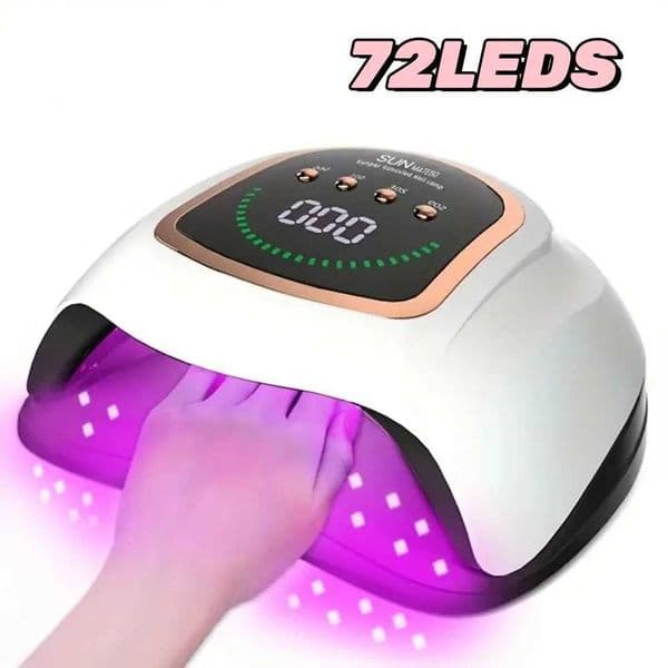 Professional UV LED Nail Lamp For Manicure Nail Dryer 72 LEDs Gel Polish Drying Lights Motion Sensing Manicure Pedicure W251122