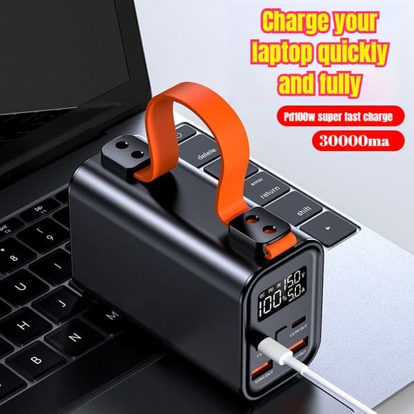 60000mAh Power Bank 100W Fast Charging Portable Charger External Battery for IPhone Xiaomi Laptop Large Capacity Powerbank
