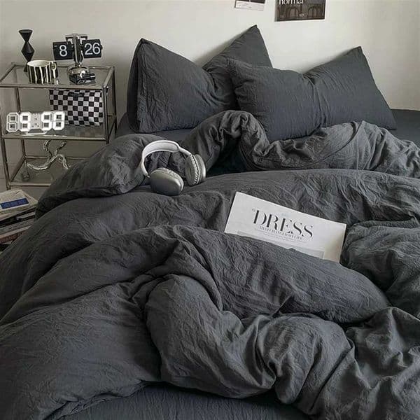 Thick and pure brushed bedding down duvet cover set four piece bedding set complete set of home giftsXJ250421