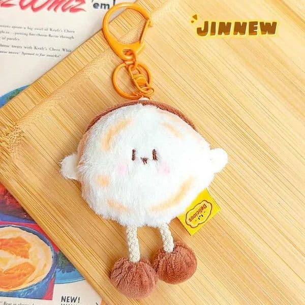 Pull Mini Series Plush Rougamo Shredded Pancake Doll Croissant Waffle Toy Cookie Pendant Toast Octopus Sausage Soft Gift For R251210