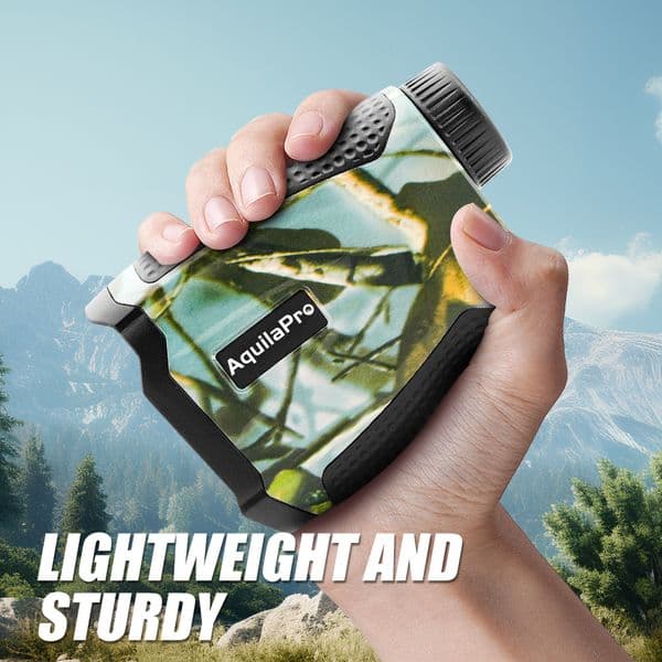 AquilaPro Hunt Rangefinder for Hunting Camo Multi Functional Range Finder with Distance/Angle/Scan 6X Magnification Monocular for Hunting and Golfing