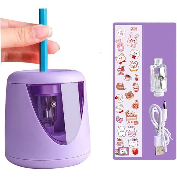 Automatic Electric Pencil Sharpener USB Power Supply or Battery Kawaii Cute Stationery for Office Student School Supplies 250411