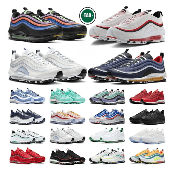 97 Designer running shoes men women 97s Triple Black White Sean Futura Wotherspoon Sier Gold Bullet University Red Volt mens outdoors trainers sports
