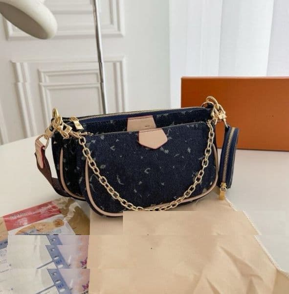Luxury Designer handbag Women's Shoulder Bag leather clutch pochette classic High Quality Purses Luxury tote crossbody Bags wallet V393
