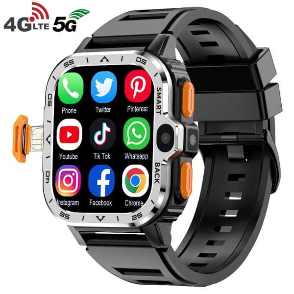 2026 PGD Android Smart Watch Men GPS 16G/64G ROM Storage HD Dual Camera NFC 2G 4G SIM Card WIFI Wireless Fast Internet Access