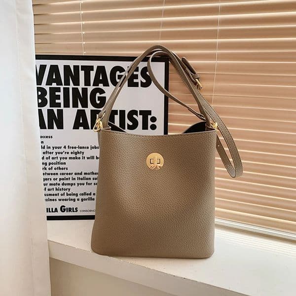 Womens cross bag womens bucket large capacity single shoulder fully matched handbag 250421
