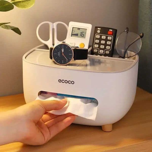 Luxury Paper Towel Box Napkin Holder Remote Control Storage Desk Office Multifunctional Miscellaneous Storage Home Furnishings Y251122
