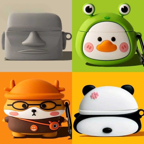 For Elite 3 Case Elite 4 Silicone Soft Case Cartoon Wheel Cute Panda Shockproof Shell Protective CoverW251122