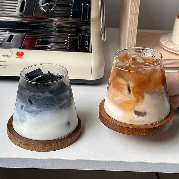 Transparent Cold Cup Ju Milk Drinkware Cocktail Drinking Cup Transparent Water Bottle Coffee g He Accessories H251122