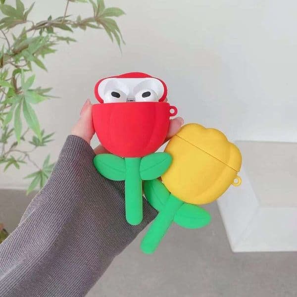 3D creative tulip Bluetooth third-generation protective suitable for Apple Pro earphone case 1/2