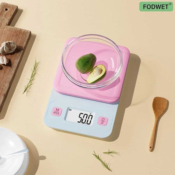 High-Precision Kitchen Scale - 661Lb/01G for Baking Coffee and Food Weighing Durable Plastic Aaa Battery Powered Battery Not Included - FodwetM251122