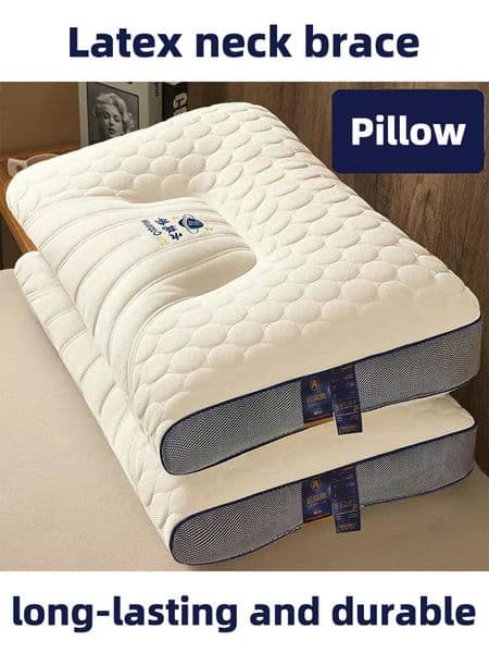 Latex fiber pillow does not shrink 48x74cm relaxes the neck and helps with sleep Pillow 250422